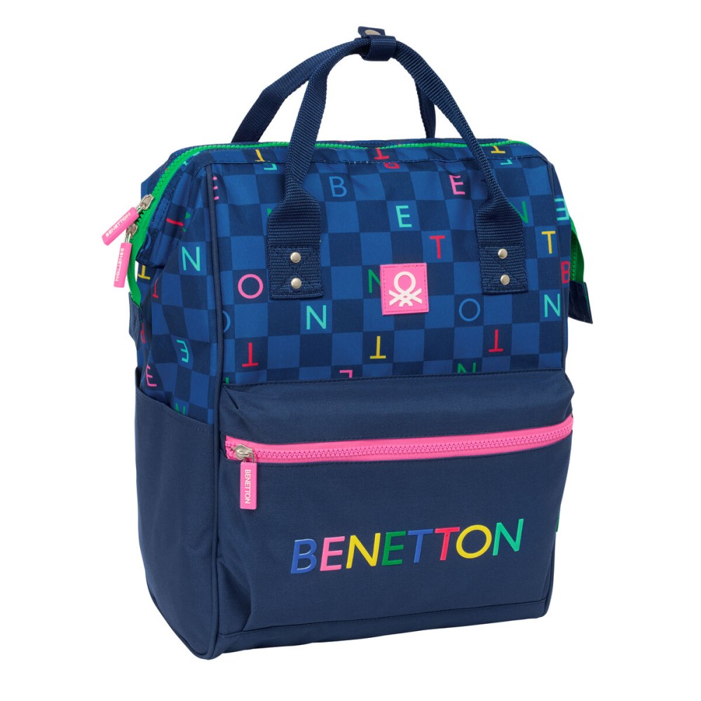 Ghiozdan Benetton benetton Bleumarin 27 x 40 x 19 cm