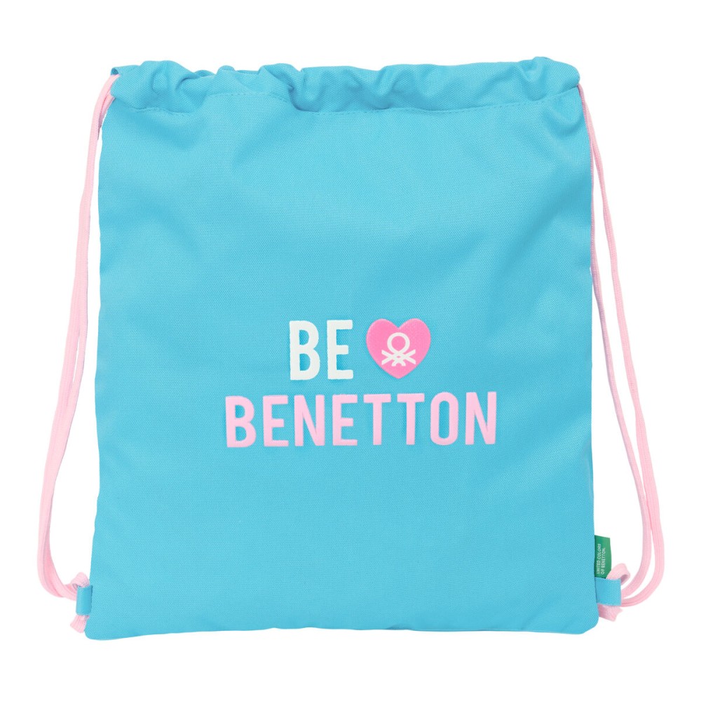 Geantă Rucsac cu Bretele Benetton Unique Roz Turquoise 35 x 40 x 1 cm
