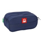 Penar triplu Benetton Flag Bleumarin 21,5 x 10 x 8 cm