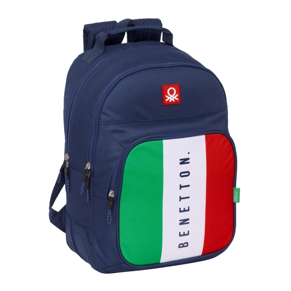 Ghiozdan Benetton Flag Bleumarin 32 x 42 x 15 cm
