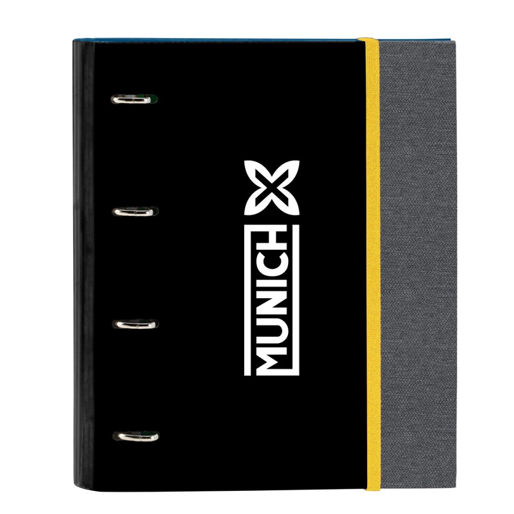 Biblioraft Munich Topo Negru 27 x 32 x 3.5 cm