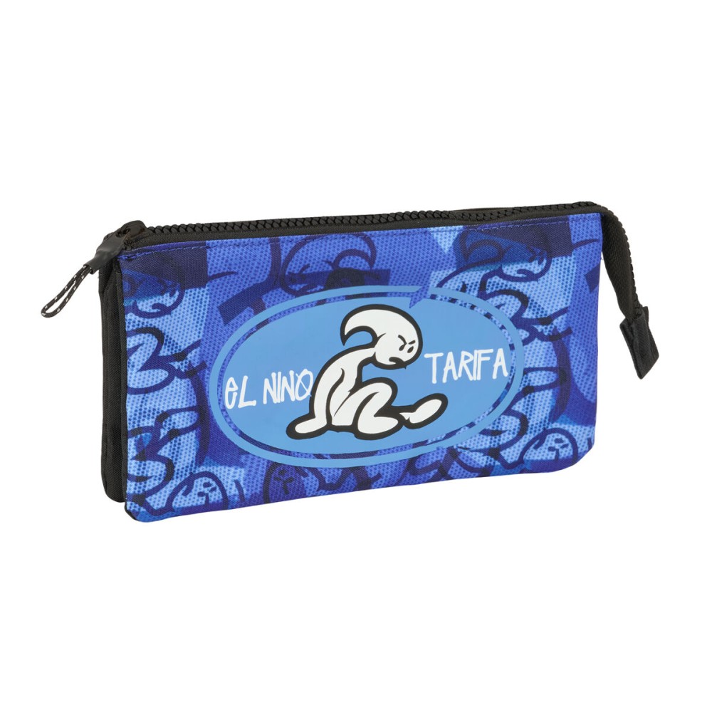 Penar triplu El Niño Roller Albastru Negru 22 x 12 x 3 cm