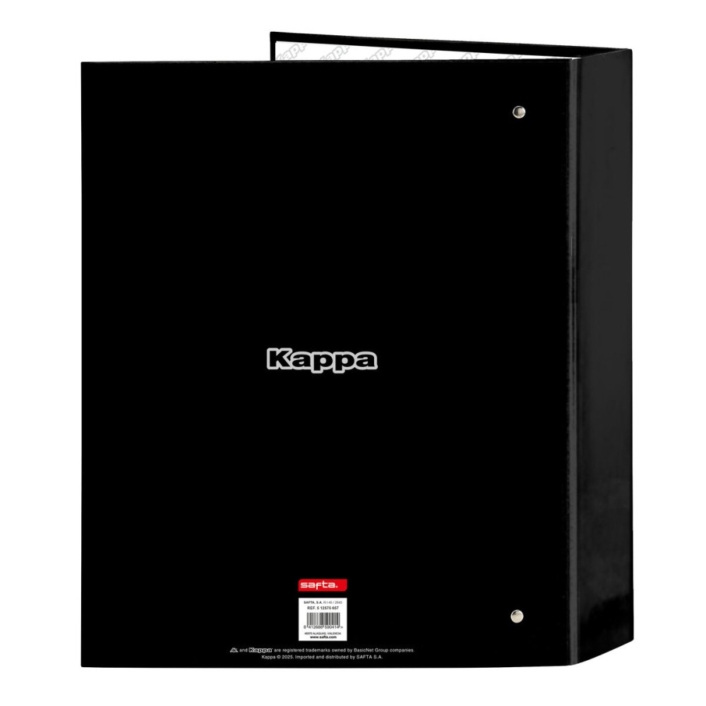 Biblioraft Kappa Dark Negru A4 27 x 33 x 6 cm