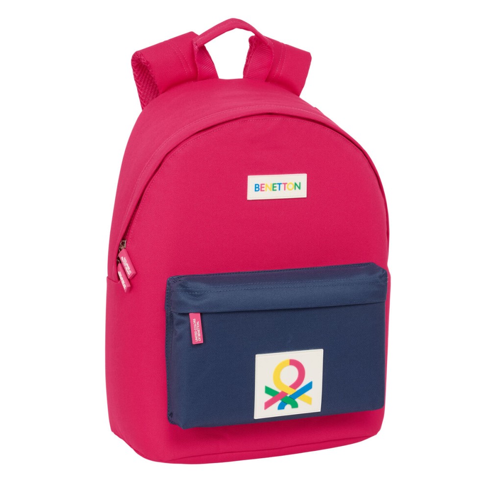 Rucsac pentru Laptop Benetton benetton Cireșe Bleumarin 31 x 41 x 16 cm