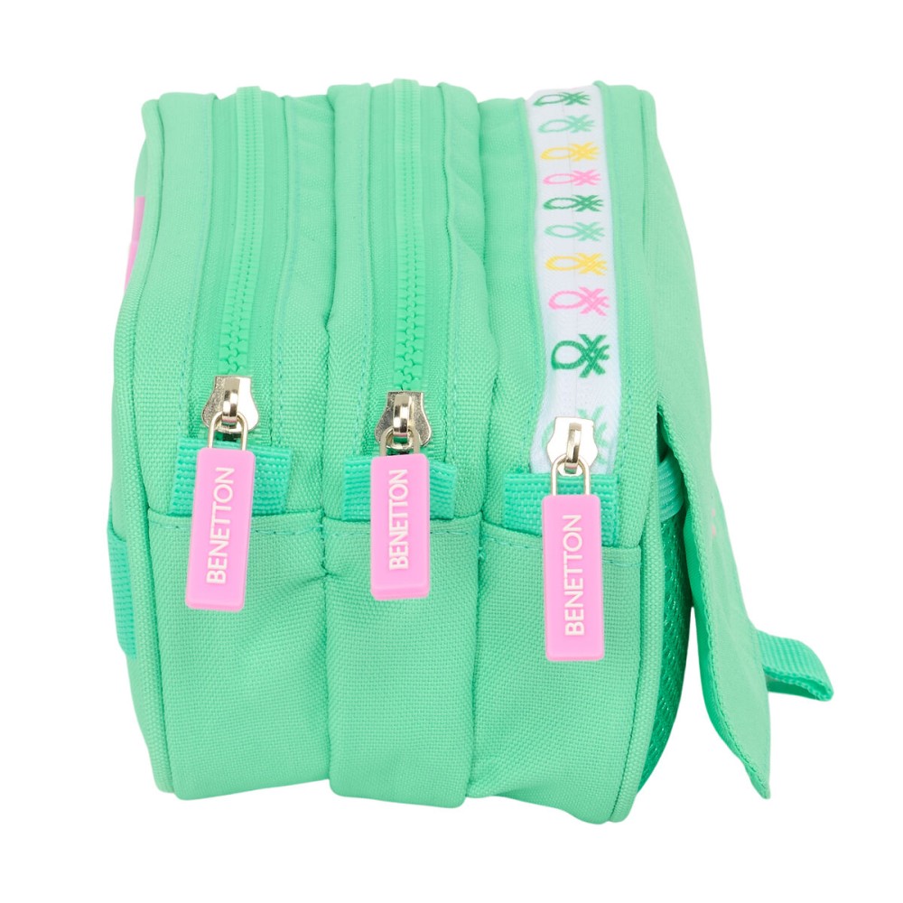 Penar triplu Benetton Mint Verde 21,5 x 10 x 8 cm