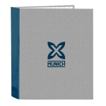 Biblioraft Munich Street Albastru Gri A4 27 x 33 x 6 cm