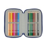 Penar Triplu F.C. Barcelona Bleumarin 12,5 x 19,5 x 5,5 cm 37 Piese