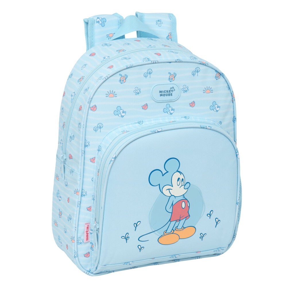 Rucsac pentru Copii Mickey Mouse Clubhouse Baby Albastru deschis 28 x 34 x 10 cm