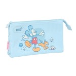 Penar triplu Mickey Mouse Clubhouse Baby Albastru deschis 22 x 12 x 3 cm