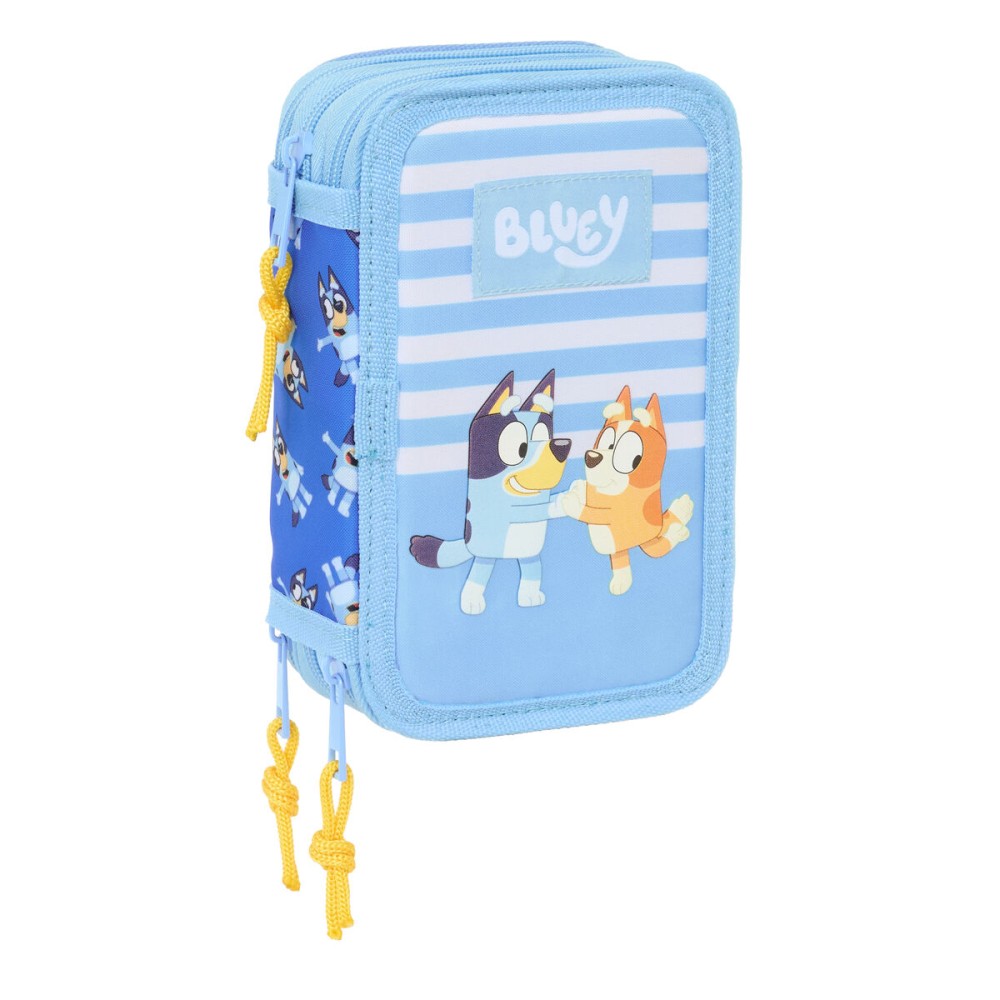 Penar Triplu Bluey Let's play Albastru 12,5 x 19,5 x 5,5 cm 37 Piese