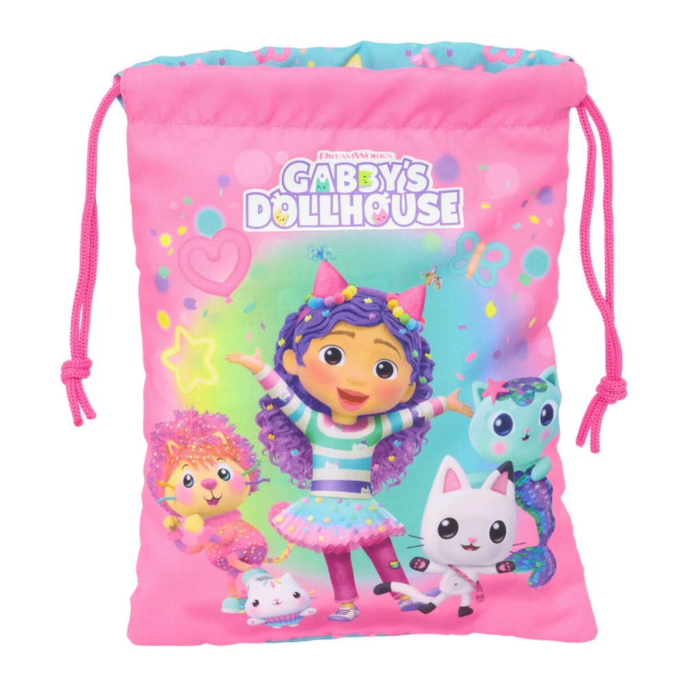 Punguță pentru Gustare Gabby's Dollhouse Confetti Roz Turquoise