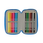 Penar Triplu Batman Albastru 12,5 x 19,5 x 5,5 cm 37 Piese