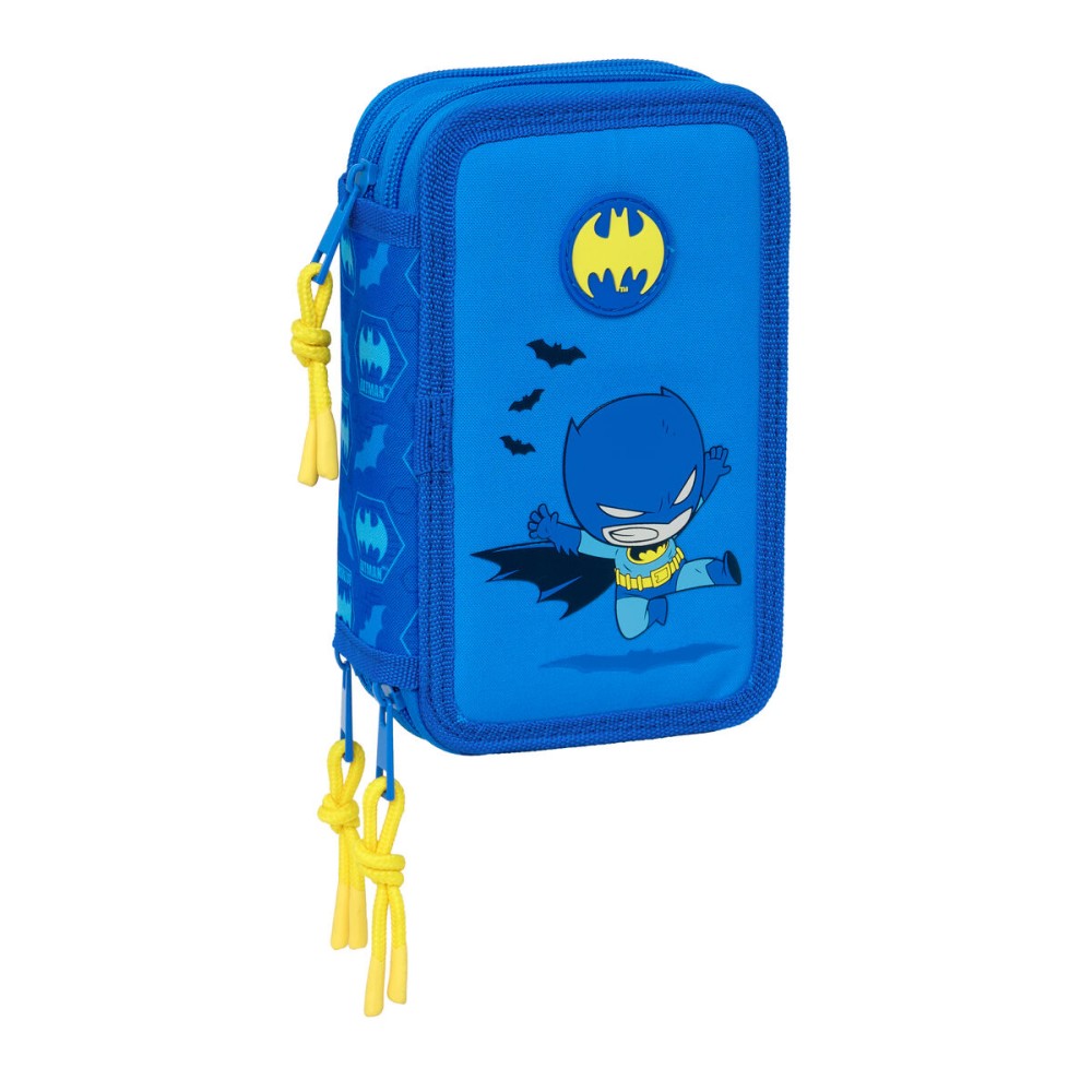 Penar Triplu Batman Albastru 12,5 x 19,5 x 5,5 cm 37 Piese
