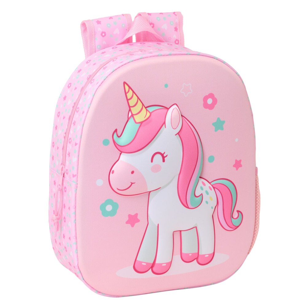 Rucsac pentru Copii Safta Roz 27 x 33 x 10 cm 3D