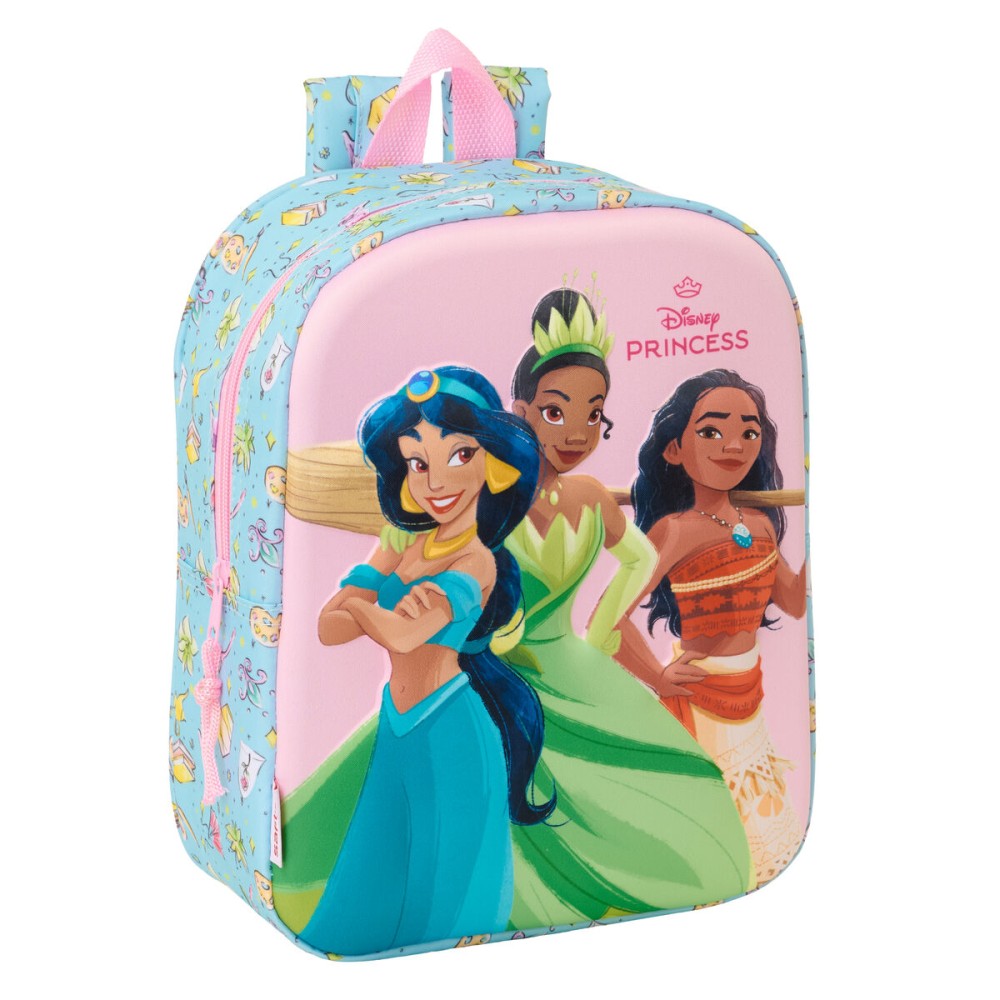 Rucsac pentru Copii Frozen Roz Albastru celest 22 x 27 x 10 cm 3D