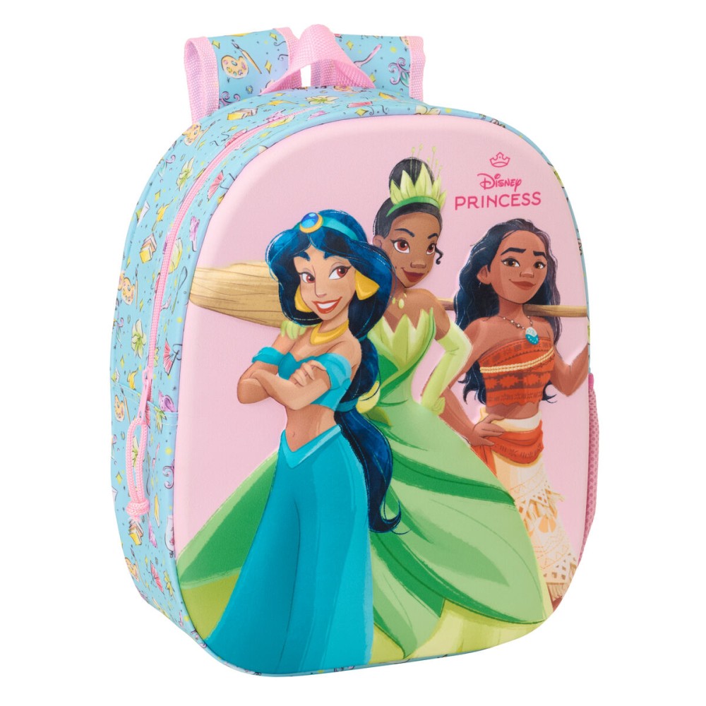 Rucsac pentru Copii Frozen Roz Albastru celest 27 x 33 x 10 cm 3D