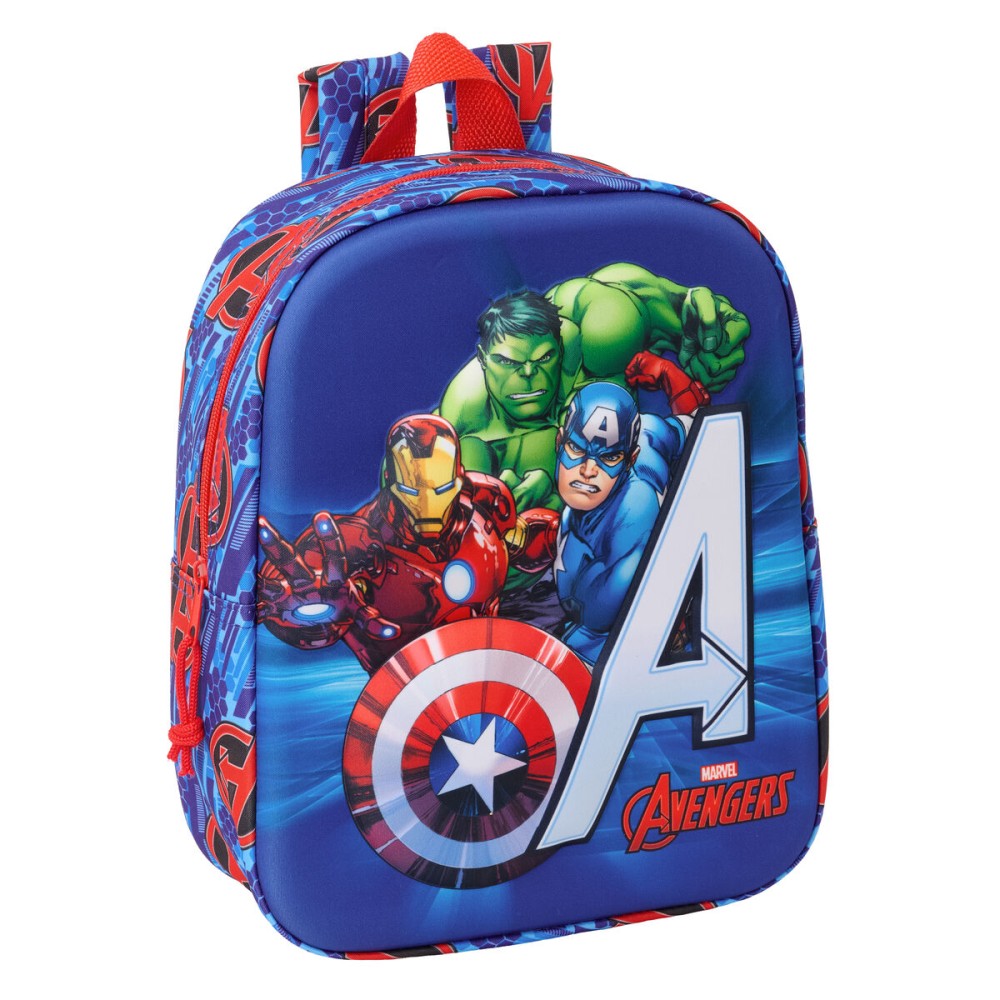 Rucsac pentru Copii The Avengers Roșu Albastru închis 22 x 27 x 10 cm 3D