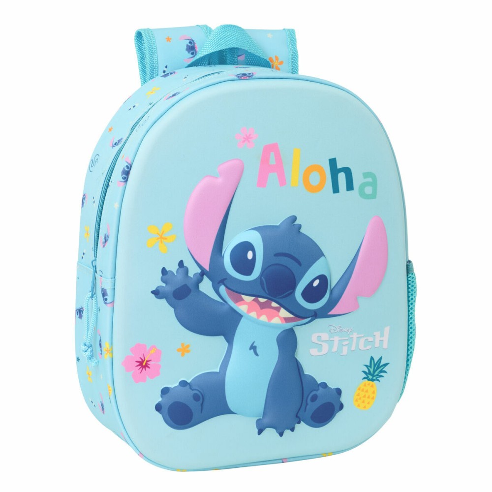 Rucsac pentru Copii Lilo & Stitch Albastru deschis 27 x 33 x 10 cm 3D
