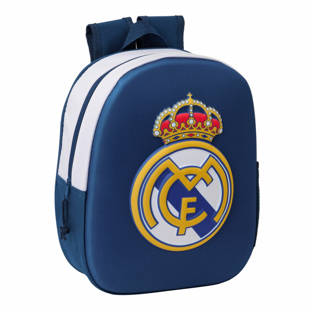 Rucsac pentru Copii Real Madrid C.F. Negru 27 x 33 x 10 cm 3D