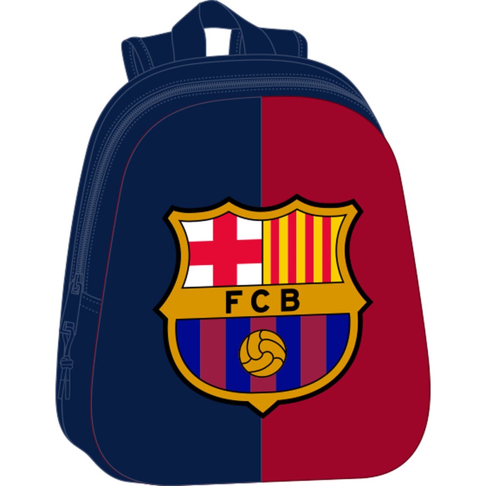 Rucsac pentru Copii F.C. Barcelona Albastru Castaniu 27 x 33 x 10 cm 3D