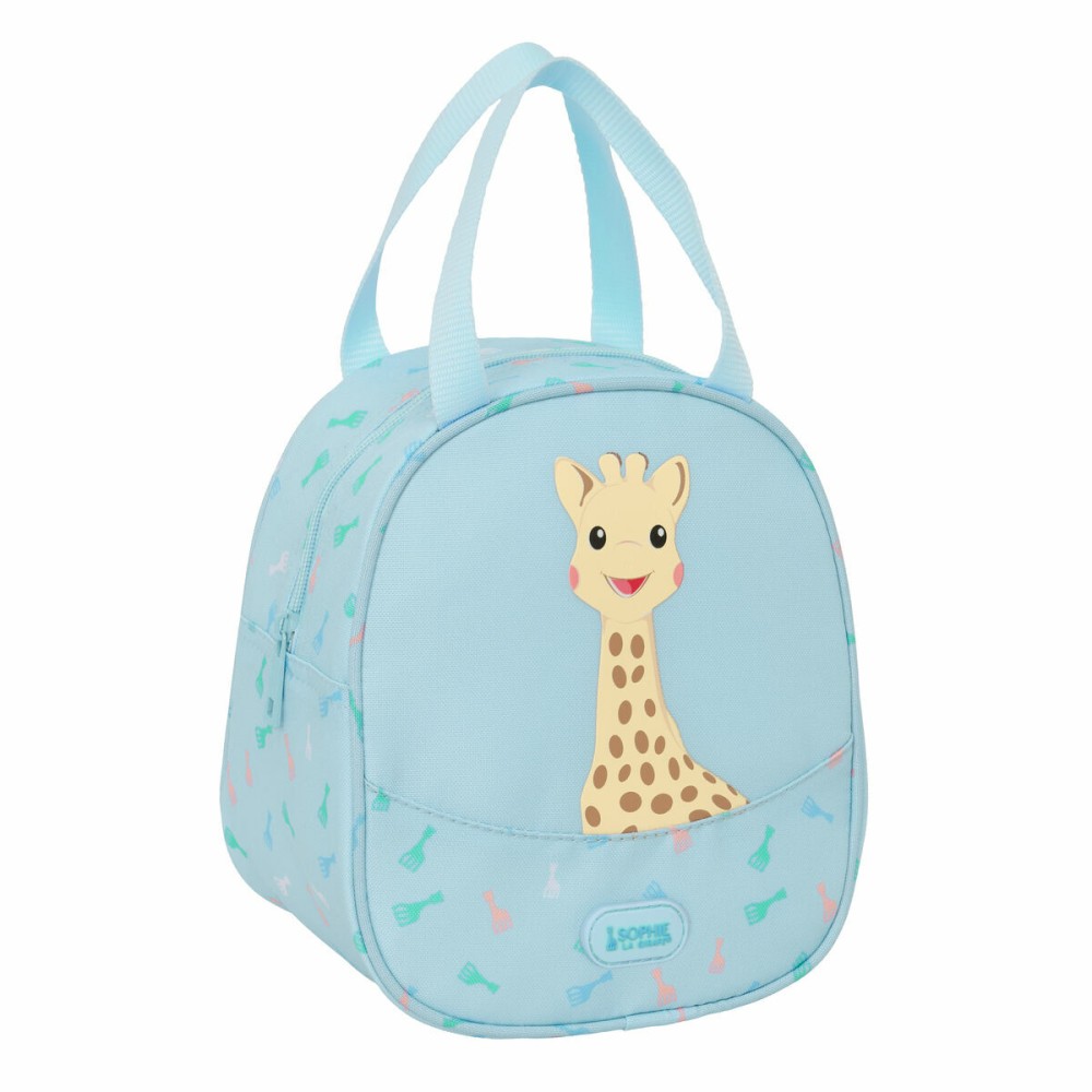 Geantă Termoizolantă pentru Gustări Sophie la Girafe Albastru 19 x 22 x 14 cm