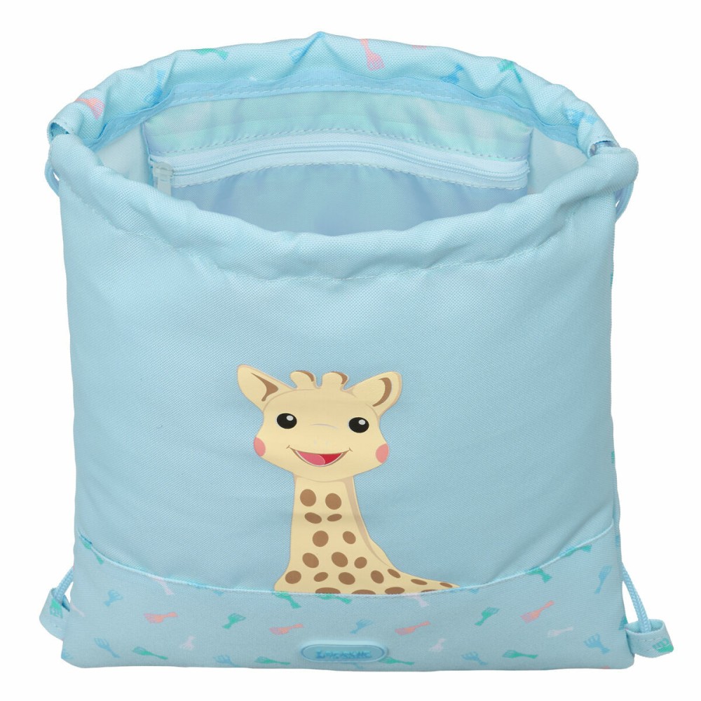 Geantă Rucsac cu Bretele Sophie la Girafe Albastru 26 x 34 x 1 cm