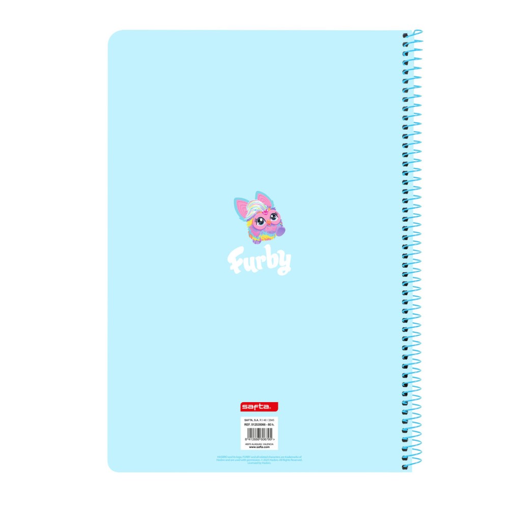 Notebook Furby Albastru celest A4 80 Frunze