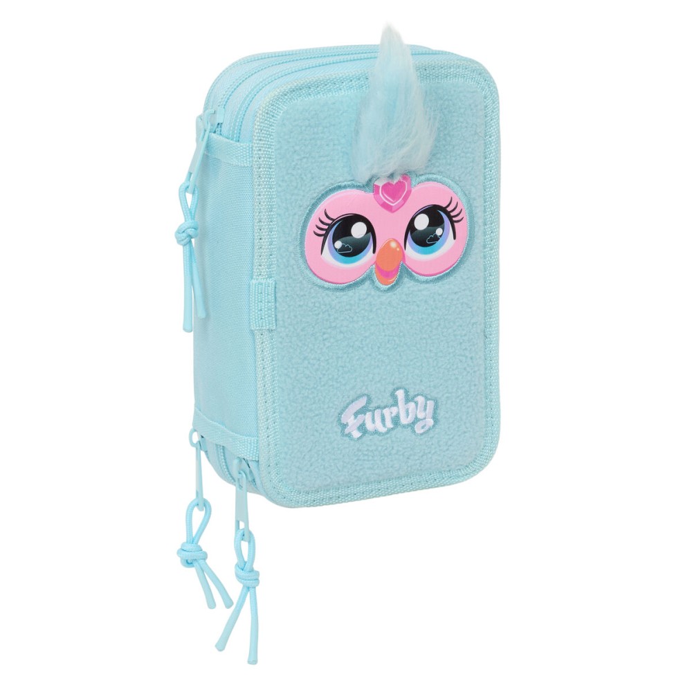 Penar Triplu Furby Albastru 12,5 x 19,5 x 5,5 cm 37 Piese