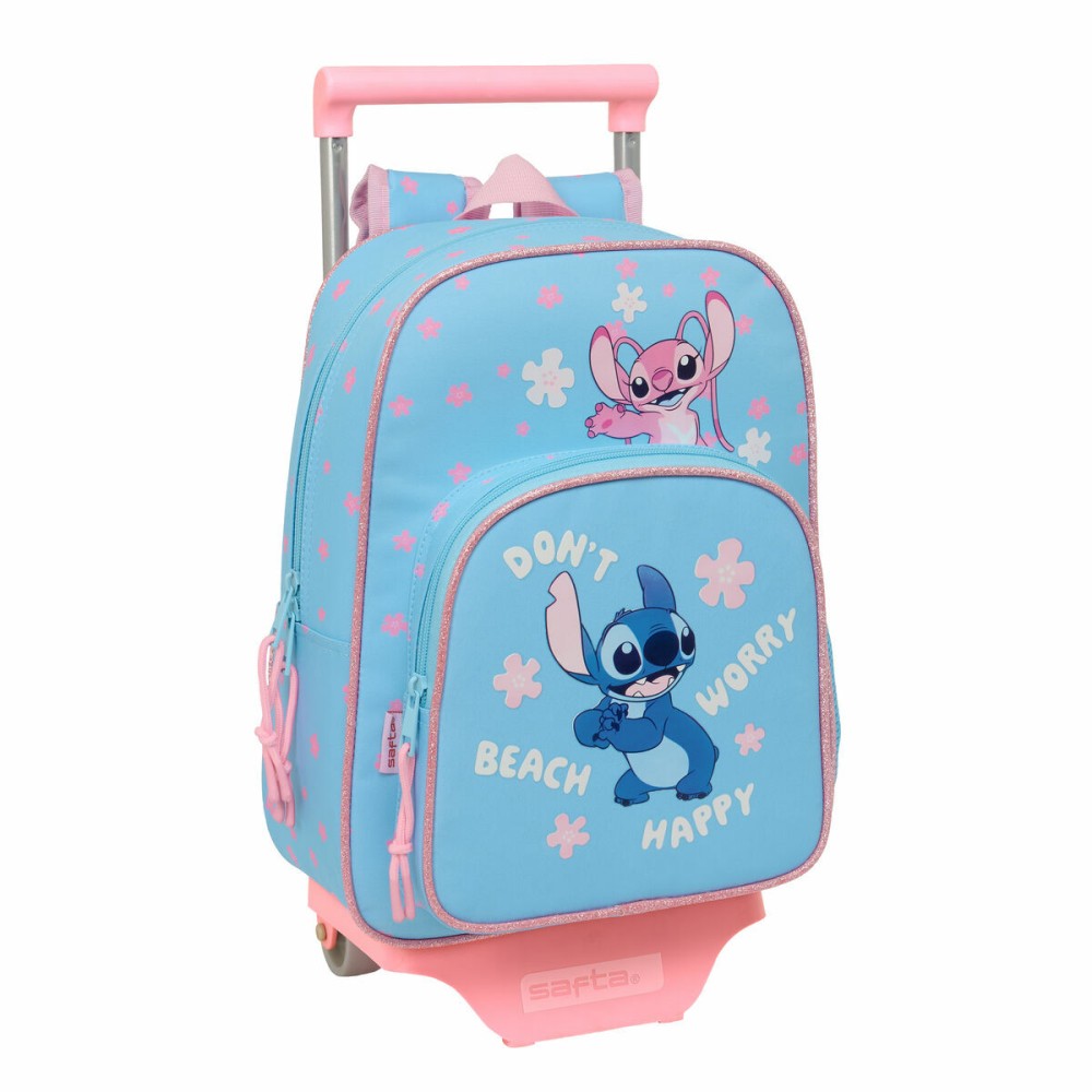 Ghiozdan Lilo & Stitch Happy Albastru celest 26 x 11 x 67 cm 26 x 34 x 11 cm
