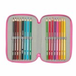 Penar Triplu Kuromi Negru Fucsia 12,5 x 19,5 x 5,5 cm 37 Piese