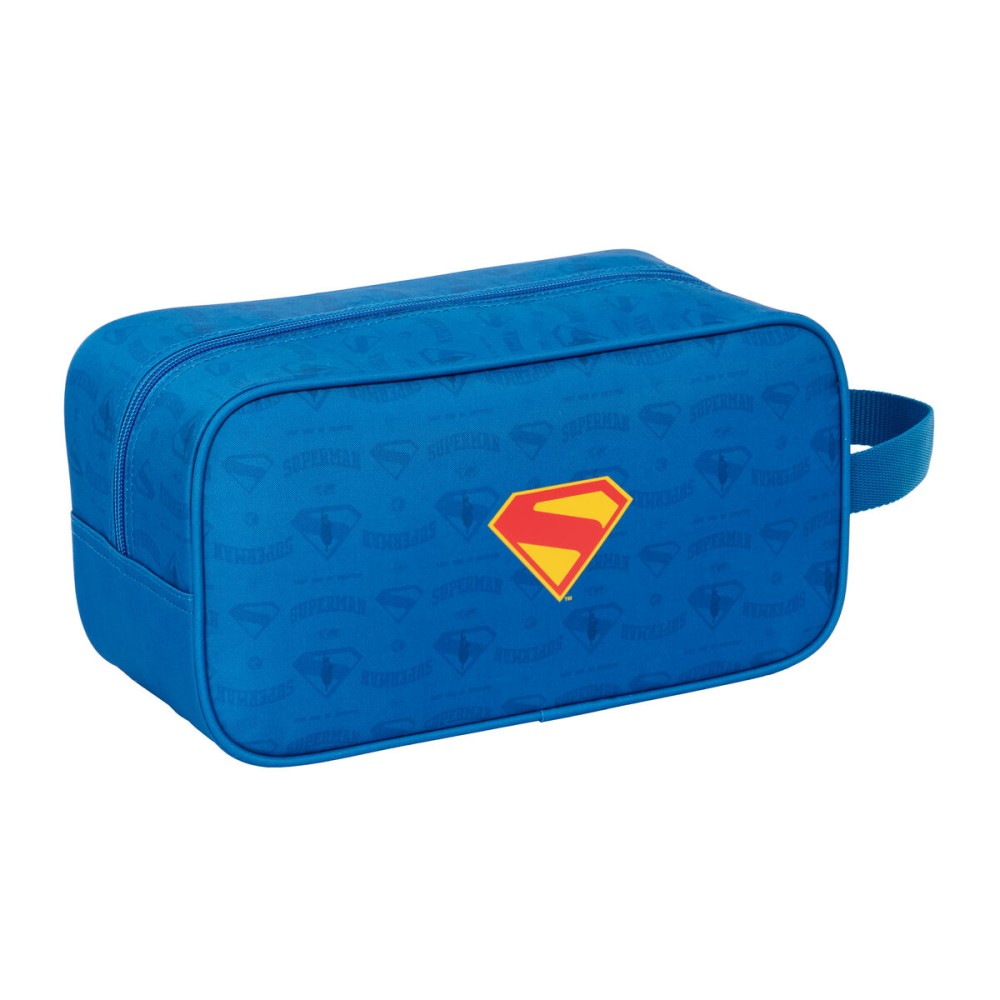 Geantă pentru Încălțăminte de Voiaj Superman Albastru 29 x 15 x 14 cm