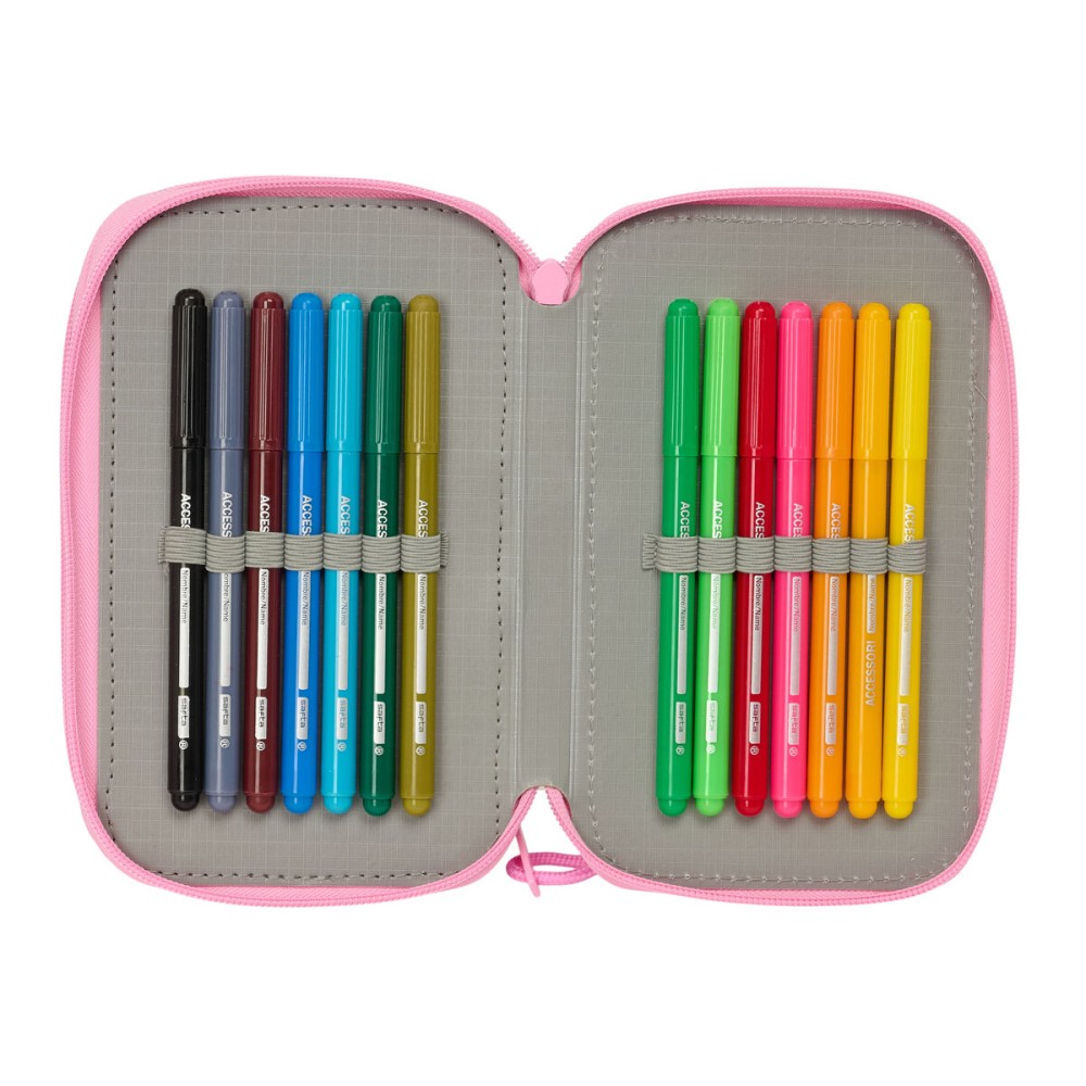 Geantă Universală BlackFit8 Smile Albastru Roz 12,5 x 19,5 x 5,5 cm 37 Piese