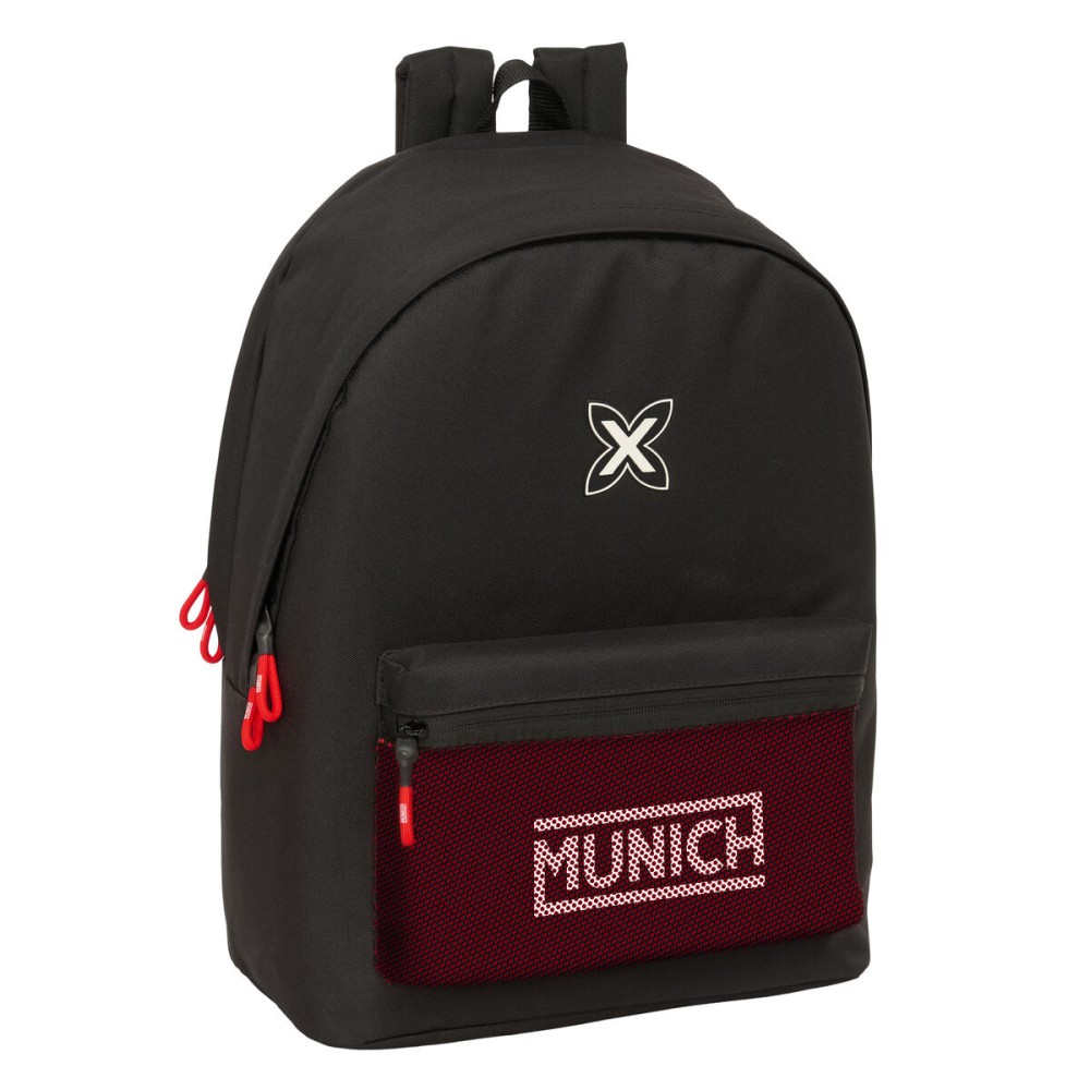 Ghiozdan Munich +usb munich Negru 31 x 44 x 18 cm