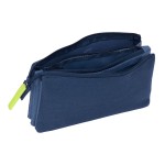 Penar triplu Munich Blue indigo Albastru 22 x 12 x 3 cm