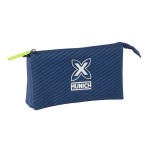 Penar triplu Munich Blue indigo Albastru 22 x 12 x 3 cm