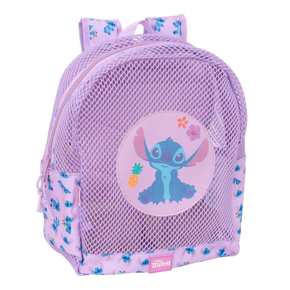 Rucsac pentru plajă Lilo & Stitch Liliachiu 30,5 x 24 x 18 cm Infantil