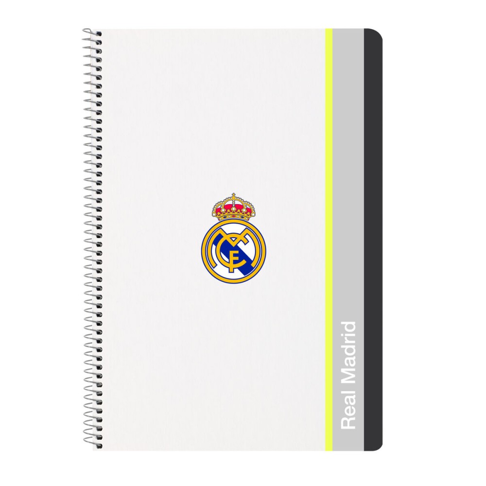 Notebook Real Madrid C.F. Alb A4 80 Frunze