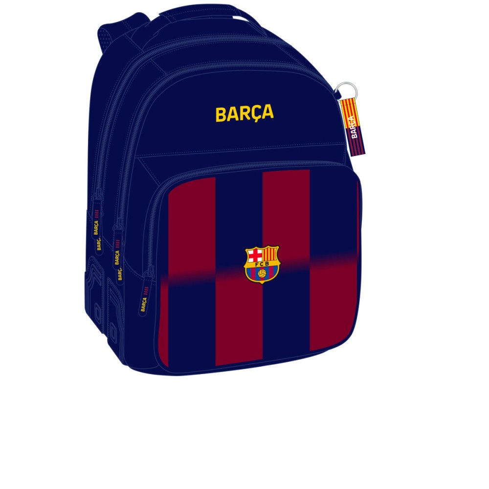 Ghiozdan F.C. Barcelona Albastru Castaniu 32 x 42 x 15 cm