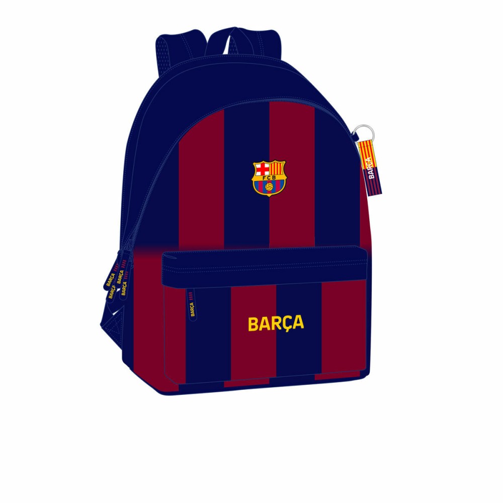 Ghiozdan F.C. Barcelona Albastru Castaniu 31 x 44 x 18 cm