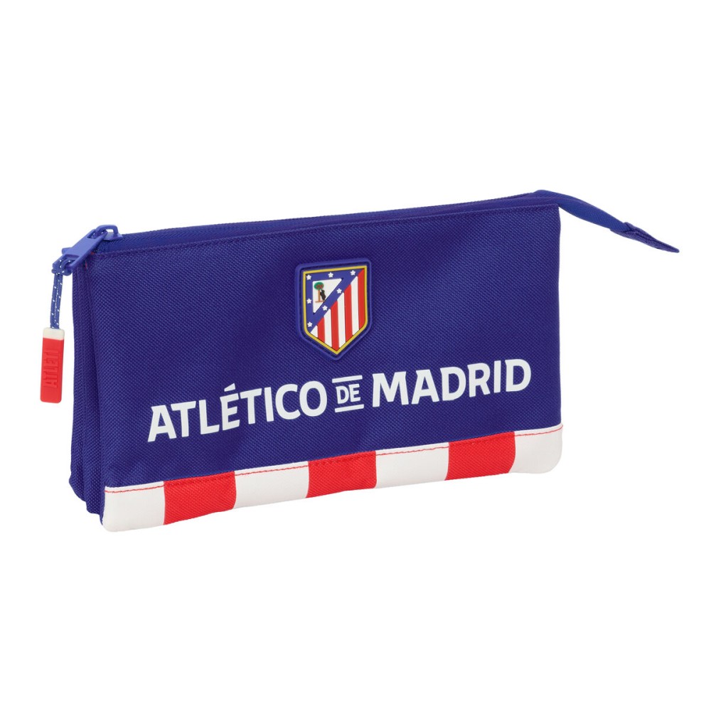 Penar triplu Atlético Madrid Albastru Alb Roșu 22 x 12 x 3 cm