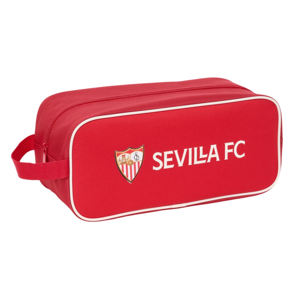 Geantă pentru Încălțăminte de Voiaj Sevilla Fútbol Club Roșu 34 x 15 x 14 cm Rezistent la apă