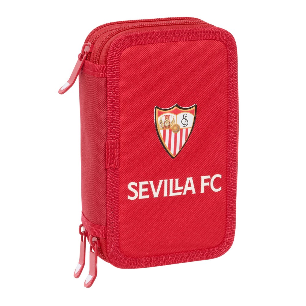 Penar Triplu Sevilla Fútbol Club Roșu 12,5 x 19,5 x 5,5 cm 37 Piese