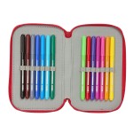 Penar Triplu Sevilla Fútbol Club Roșu 12,5 x 19,5 x 5,5 cm 37 Piese