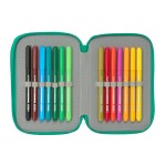 Penar Triplu Real Betis Balompié Acvamarin 12,5 x 19,5 x 5,5 cm 37 Piese