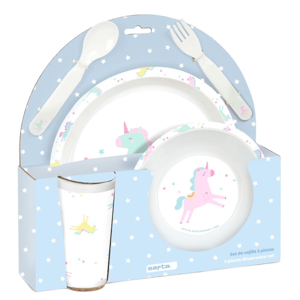 Set de Menaj pentru Copii Safta Unicornio PVC