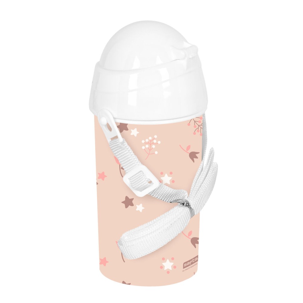 Sticlă de apă Safta Flores Roz PVC 500 ml