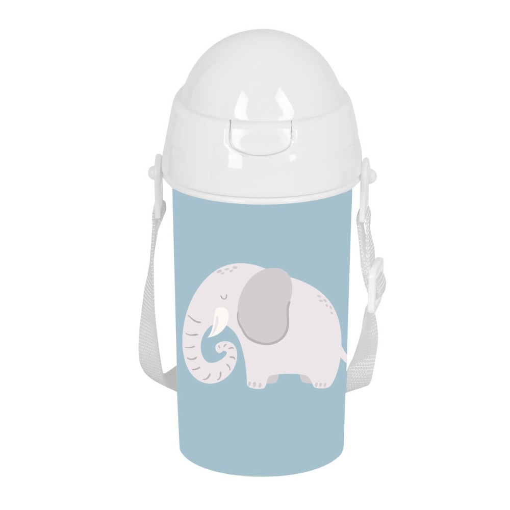 Sticlă de apă Safta Elefante Albastru PVC 500 ml