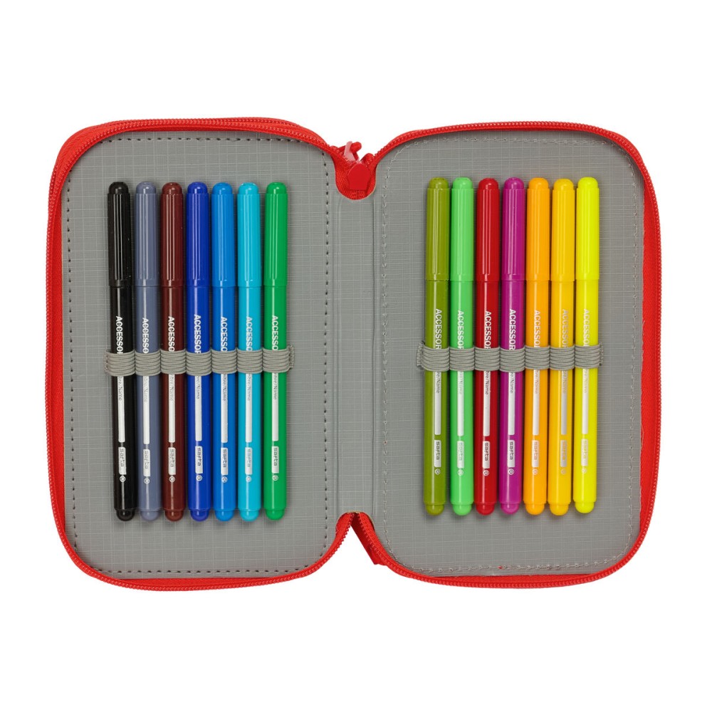 Geantă Universală Spider-Man Albastru Roșu 12,5 x 19,5 x 5,5 cm 37 Piese