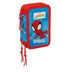 Geantă Universală Spider-Man Albastru Roșu 12,5 x 19,5 x 5,5 cm 37 Piese