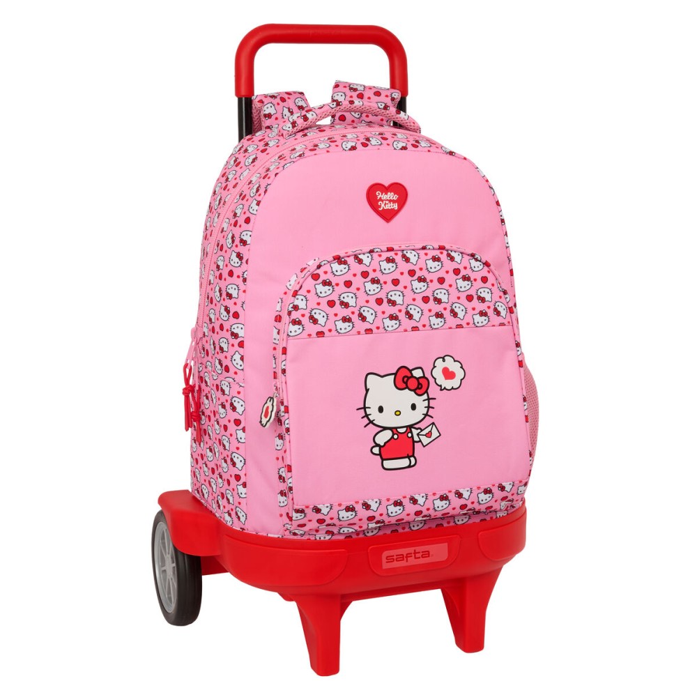 Ghiozdan cu Roți Hello Kitty Roz 33 x 45 x 22 cm